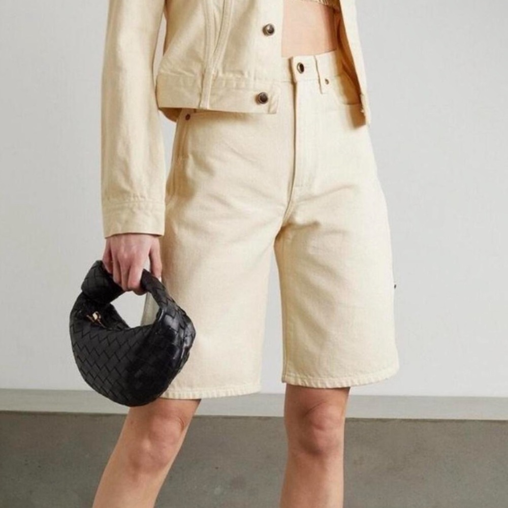 Khaite Cream colored Bermuda Shorts in denim never worn